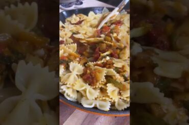 Butterfly Pasta with Vegetable Sauce | Easy Mediterranean Dinner