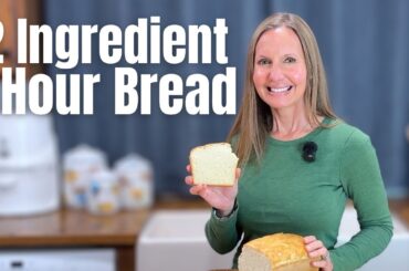 2 Ingredient 1 Hour Bread (No Yeast, No Knead, No Rise)