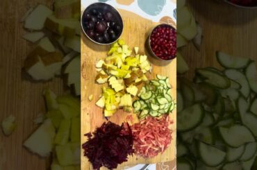 Fruit and vegetable salad #healthysalad #fruitsalad #vegetablesalad #dietfood