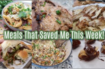 Meals That Saved Me This Week! 6 Real Life Homemade Recipes! High Protein, Healthy, Family Friendly!