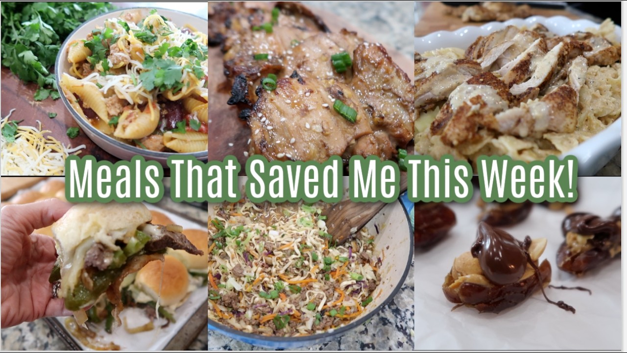 Meals That Saved Me This Week! 6 Real Life Homemade Recipes! High Protein, Healthy, Family Friendly! Meals That Saved Me This Week! 6 Real Life Homemade Recipes! High Protein, Healthy, Family Friendly!
