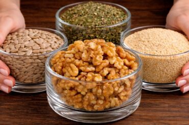 Brot aus nur 4 Samen in 5 Minuten! Ohne Mehl und Zucker! Ein schnelles und gesundes Rezept!