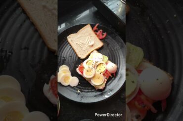 Easy Healthy breakfast recipe||Egg sandwich #shortsfeed #cooking