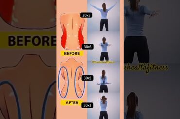 Practice these four movements with me to get rid of side waist fat #SlimYourBelly