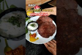 Ragi Beetroot Paratha | Healthy breakfast recipe #shorts #short
