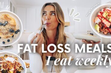 3 HIGH PROTEIN meals I eat every week to lose fat (simple to copy)