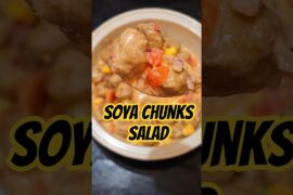 Soya Chunks Salad recipe | Healthy & Tasty   #food #cooking #healthy #salad  #health #cookingshorts