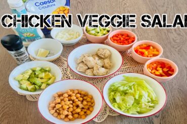 Healthy Salad Recipe | Chicken Veggie Salad | How to Make Easy Healthy recipe | Recipes | For you |
