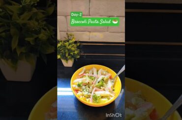 Day 2/7 of Healthy Salad Recipe|Maxican Style Lettuce Broccoli Salad#shortsfeed#lettuce  #weightloss