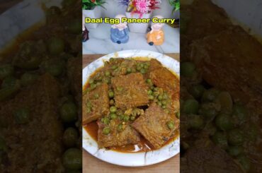 Daal Egg Paneer Curry #shorts #shortsfeed #recipe