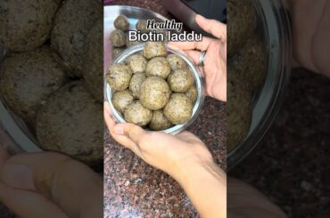 Healthy biotin laddu | #trendingshorts #viral #biotin laddu #recipe #food #cooking #healthy #shorts