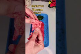 Beetroot Sponge Dosa/Perfect for Kid Tiffin/Healthy Breakfast#viral#healthyfood#shortvideo#ytshorts
