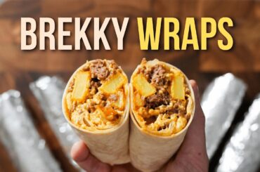 High Protein Brekky Wraps for Meal Prep