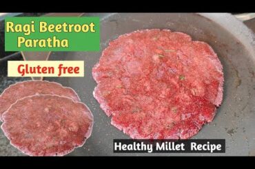 Ragi Beetroot Paratha with Delicious Raita | Weight loss Special Recipe | healthy breakfast recipe