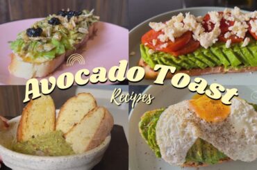 Best Healthy and Easy Avocado Toast Recipes || Avocado with Sourdough Bread || AmateurHomeChef