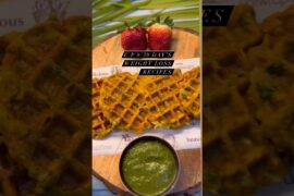 Healthy Weight Loss Recipe | High Protein Vegetable Waffles #anuradhabhaiya #weightlossrecipe