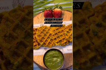 Healthy Weight Loss Recipe | High Protein Vegetable Waffles #anuradhabhaiya #weightlossrecipe