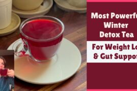 Powerful Winter Weight Loss Detox Tea Recipe | Beetroot Peel Drink (No Caffeine) for Gut & Digestion