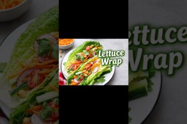 Veg lettuce Wrap | Healthy Salad | Weight loss Recipe | No Roti No Bread | #ytshorts