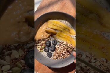 10min High protein oatmeal bowl #breakfastideas #easyrecipes #healthyfood #asmrfood #viralfood