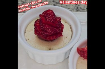 Protein-Rich Cottage Cheese Cheesecake | Healthy High-Protein Dessert/ Ultimate Valentine's Day Cake