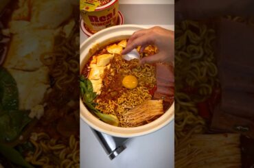 The Best Kimchi Tofu Ramen Recipe #asmrfood #mukbang