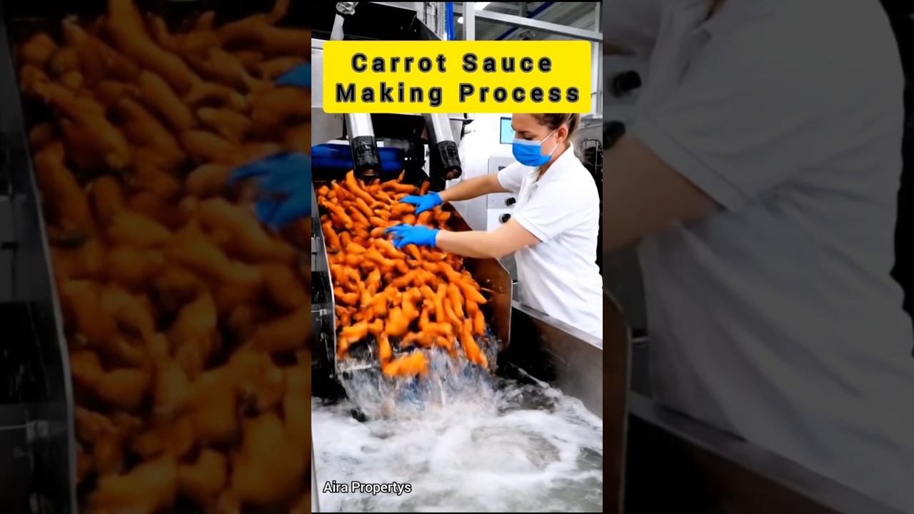 ASRM Many people don’t know this is the process of making carrot sauce using modern machines #shorts ASRM Many people don't know this is the process of making carrot sauce using modern machines #shorts
