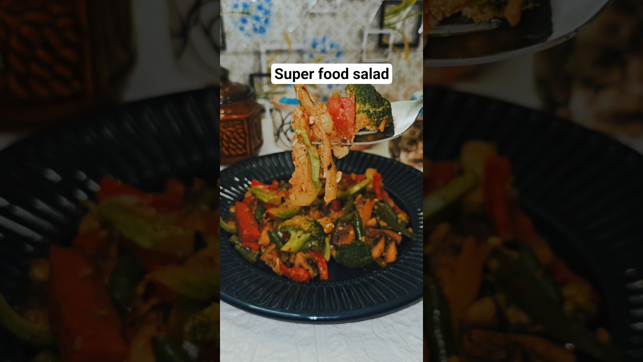 Super food salad/sauted veggies #shorts Super food salad/sauted veggies #shorts
