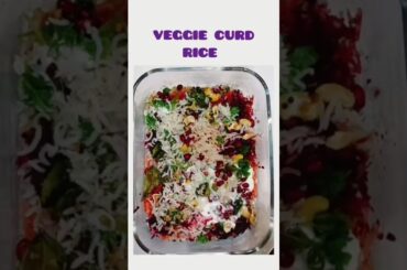 Instant Healthy Meal - Vegetable Curd Rice | Dahi Chawal #indianfood #shorts #quickrecipe #trending