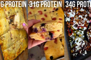 EASY Meal Prep - High Protein Sheet Pan Breakfast Recipes (3 Ways!)