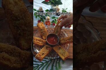 Quick crispy bread pakoda recipe #shorts #bread #potato #pakoda