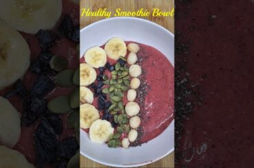 Strawberry Smoothie Bowl recipe...Healthy breakfast recipe...healthy Smoothie Bowl recipe