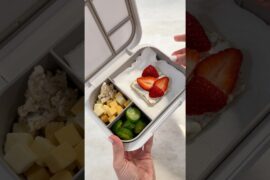 *ASMR* HEALTHY SNACK IDEA! #asmr #kitchen #restock #snacks #snackideas #healthysnacks #lunch