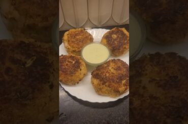 High Protein Chickpeas Cutlet | Healthy Snack with yummy dip #shorts