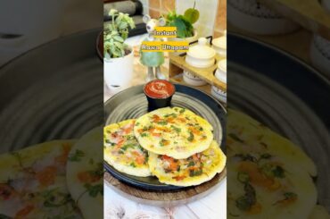 Instant Rava Uttapam Recipe | 10 Min Healthy Breakfast #ravauttapam #shorts #breakfast #weightloss