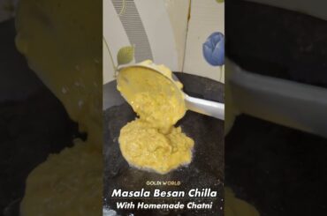 Viral Masala Besan Chilla Recipe| Healthy Breakfast Recipe| #trending #food #shorts #youtube #viral