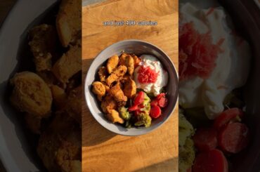 This is what I ate to loose 10kg of fat in 2 months! 70g protein, 5g fibre under 400 cals! #shorts