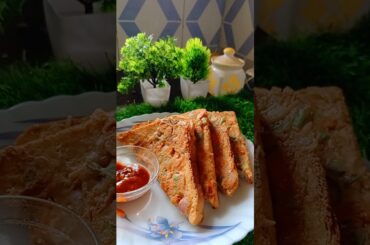 Healthy veggies toast recipe #shorts #recipe #bread #snacks #sandwich #shortsfeed #trending #viral