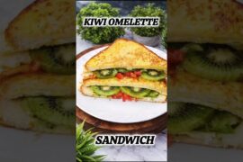 kiwi omelette sandwich #kiwisandwich #healthybreakfast #instantfoods #shorts