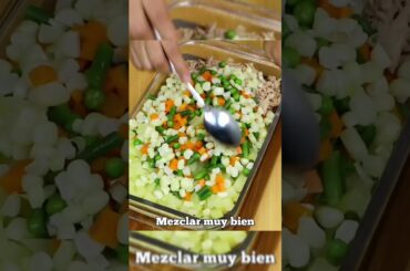 Quick & Easy Tuna Vegetable Salad Recipe | Healthy & Delicious #cheesepull #sidedish #deliciousfood