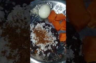 healthy breakfast recipes day-1 #kavuniarisi #puttu #stream #papaya #boiledegg