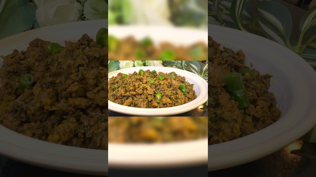 Saag Qima recipe | winter special #shorts #viralshorts Saag Qima recipe | winter special #shorts #viralshorts