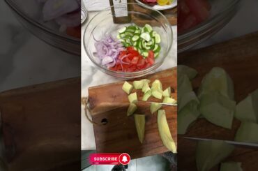 Avocado,Tomato and Cucumber Salad | Healthy Salad Recipe | #shorts
