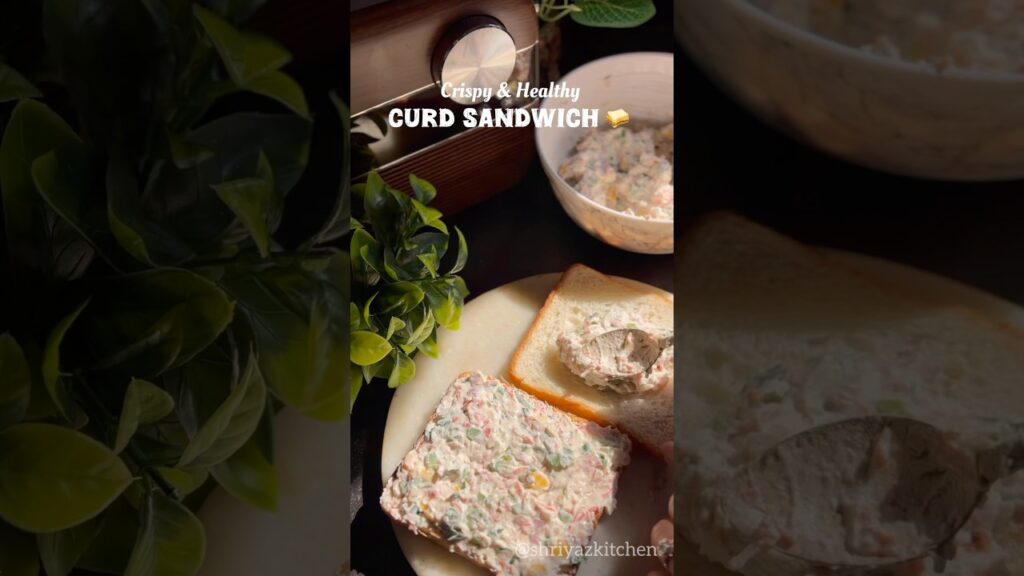 Crispy & Healthy Curd Sandwich | Curd Sandwich Recipes | No Mayonnaise No Cheese #breakfast #shorts