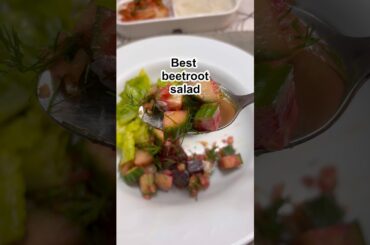This beetroot salad is DELICIOUS #cookingideas #saladrecipe