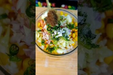 Corn chat#healthy recipe #makai chhat#chatpata makai#corn receipe#easy to make # quick Corn recipe