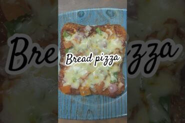 Tasty and healthy Bread pizza #food #homecuisine #recipe #youtubeshorts #cooking