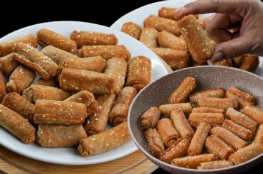 Soft & Crispy Atta Roll Nashta | Healthy Snack Recipe | Best Evening Teatime Snacks