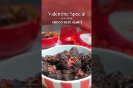 Guilt-Free Choco Date Hearts | Healthy Valentine Dessert | No Sugar, No Bake | #shorts