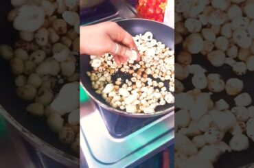 Crispy Makhana Without Deep Fry|| Low Calorie #trending #yt